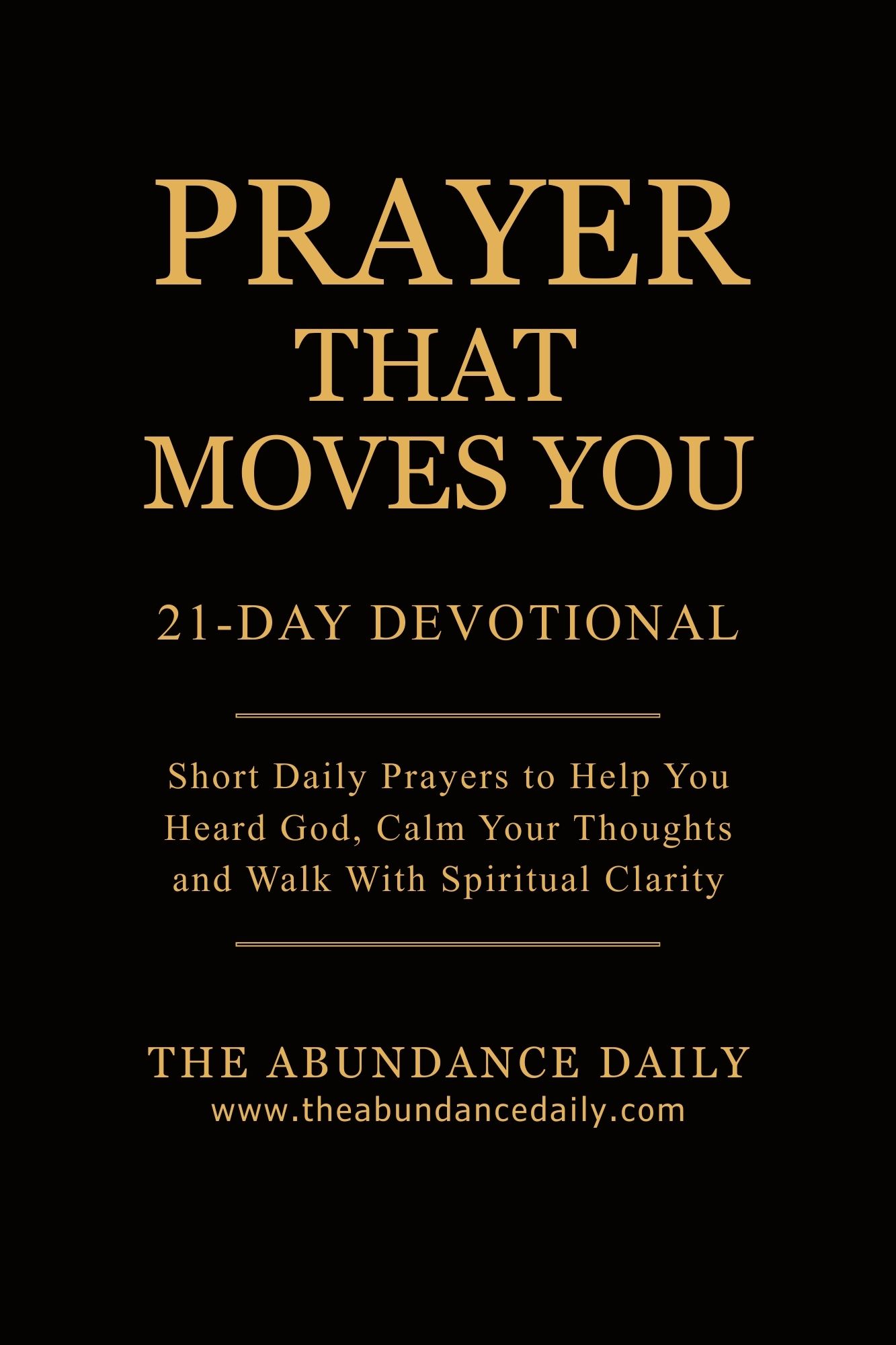 Prayer That Moves You Cover