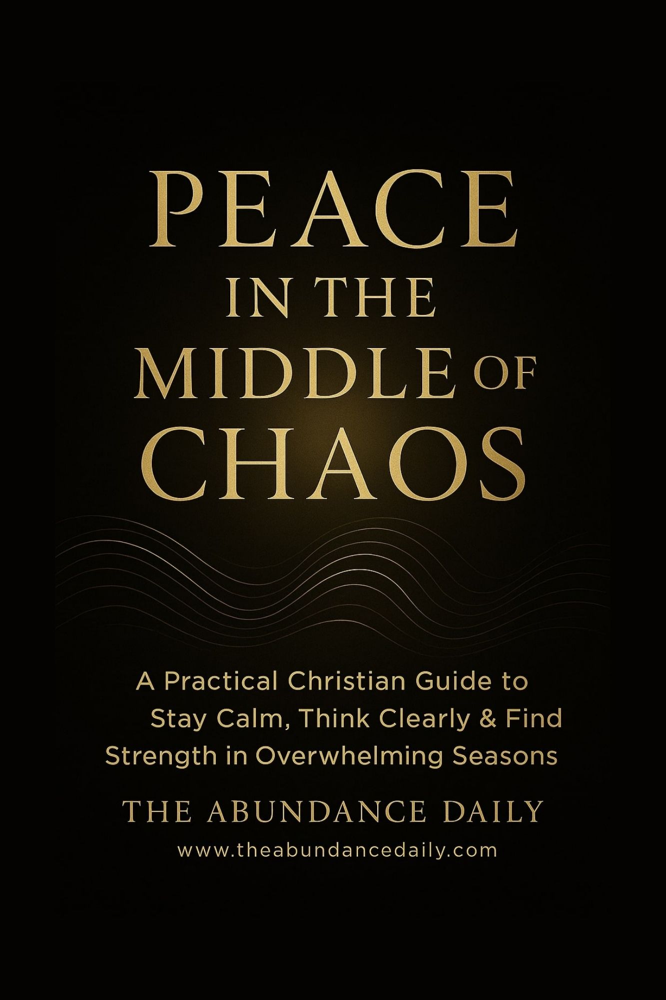 Peace in the Middle of Chaos Cover