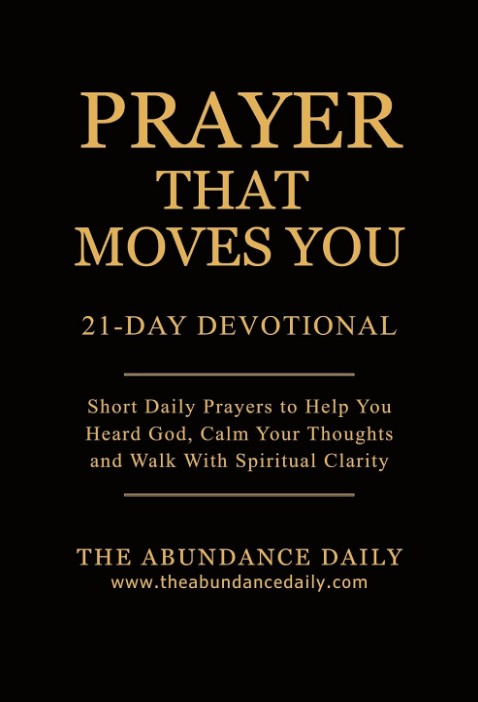 Prayer That Moves You Christian devotional book cover